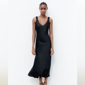 NWT Zara Pokadot Slip Dress
